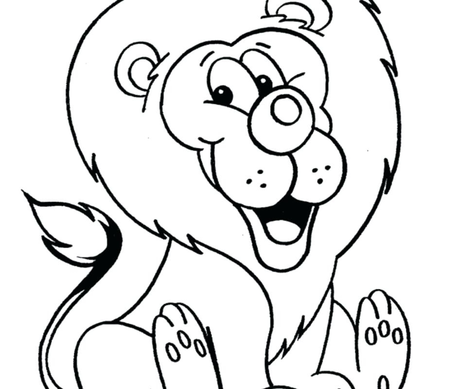 lion cartoon coloring