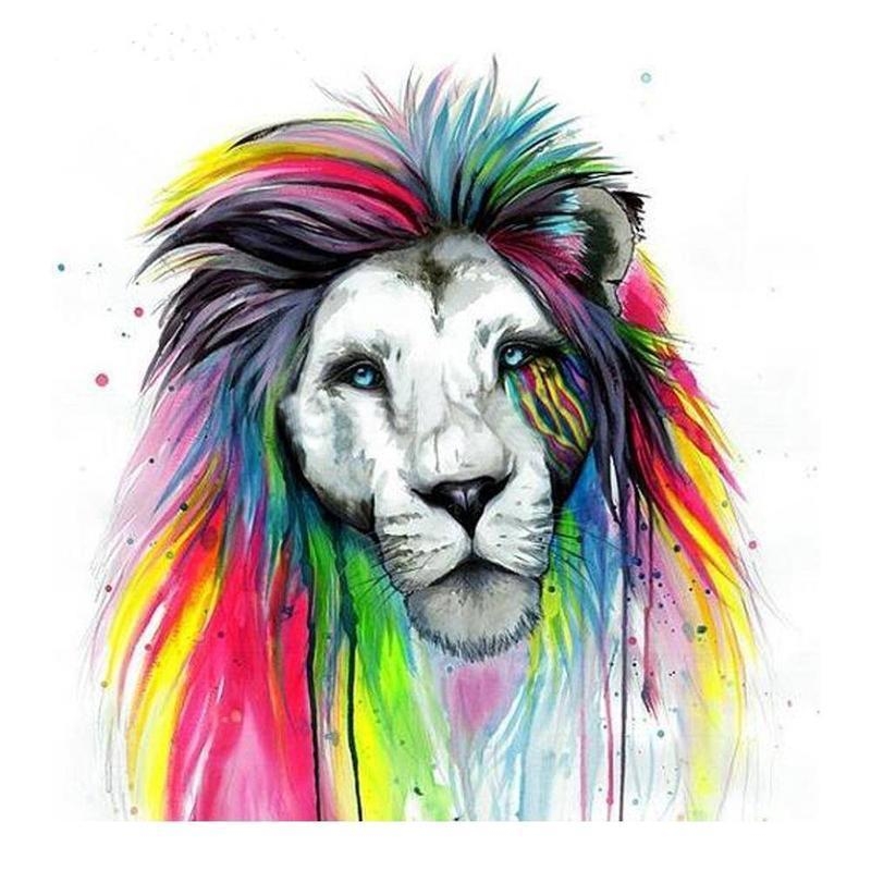 Lion Color Drawing At PaintingValley Explore Collection Of Lion 