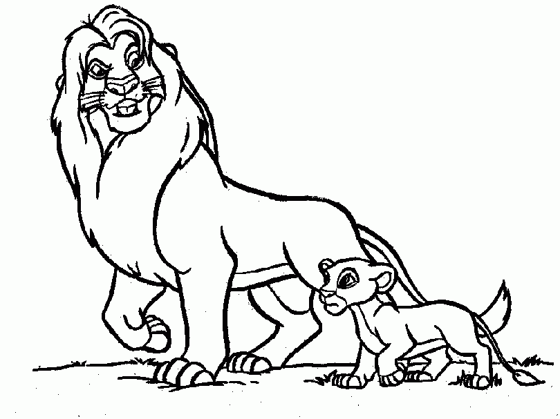 l is for lion coloring page