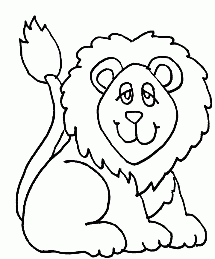 Lion Coloring Page Coloring Home