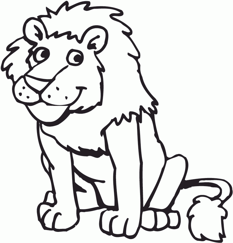 Lion Coloring Pages Easy Coloring Coloring Pages