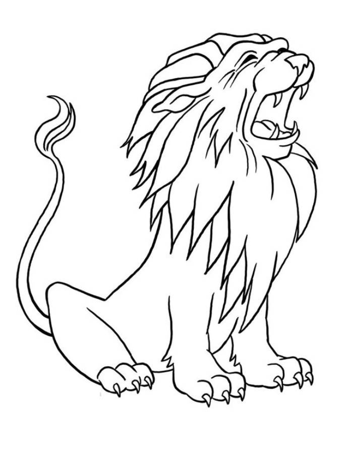Lion Coloring Pages Free Printable PDF 