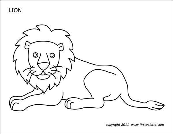 Lion Coloring Pages Free Printable Templates