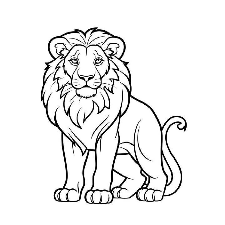 Lion Coloring Pictures Printable Tiger Coloring Pages