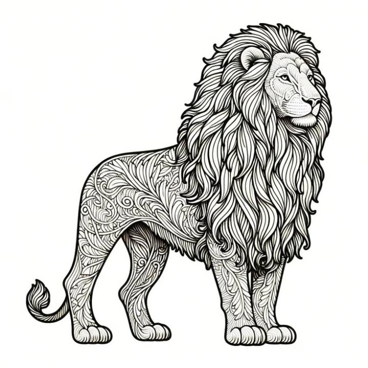 Lion Coloring Pictures Printable Tiger Coloring Pages