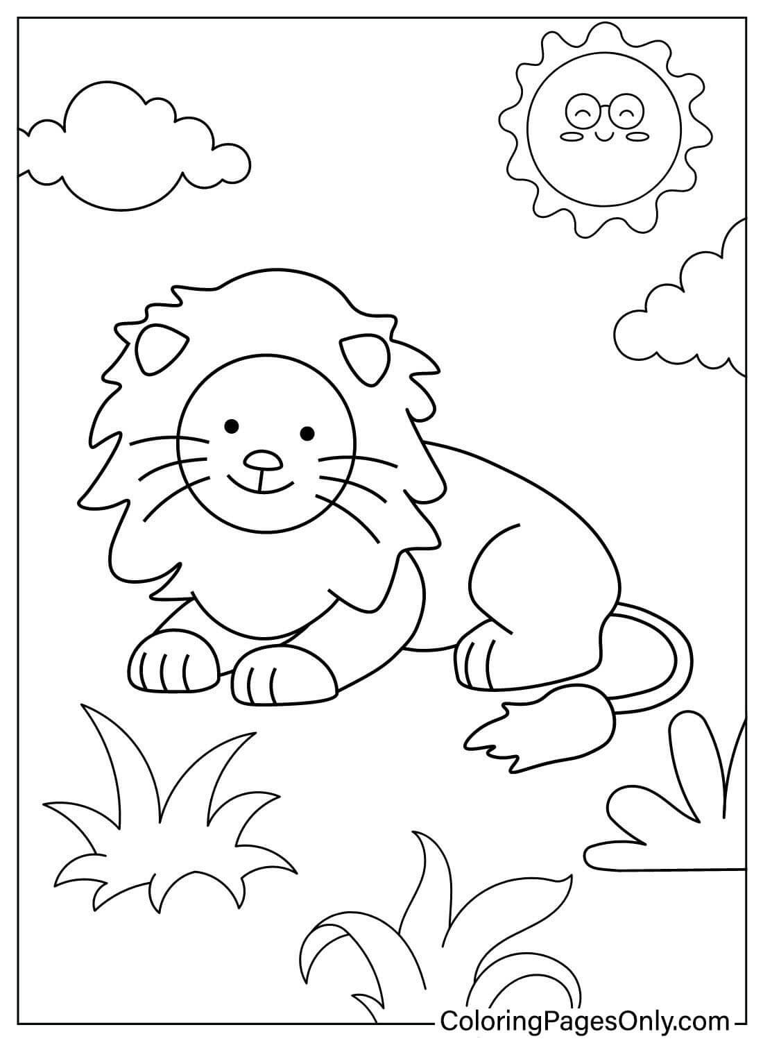 Lion Coloring To Print Free Printable Coloring Pages