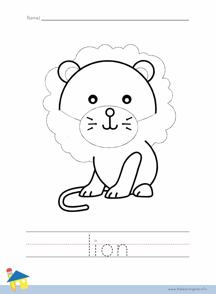 Lion Coloring Worksheet Coloring Pages