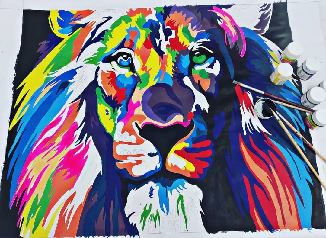 Lion Drawing Pencil Sketch Colorful Realistic Art Images Drawing 