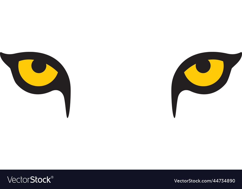 Lion Eyes Color Royalty Free Vector Image VectorStock