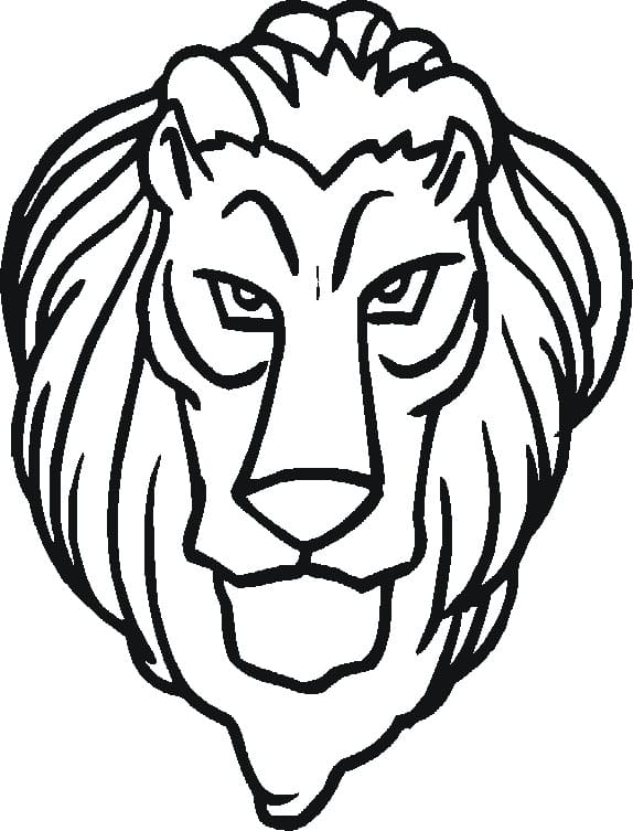 Lion Face Coloring Pages Free Printable Coloring Pages For Kids