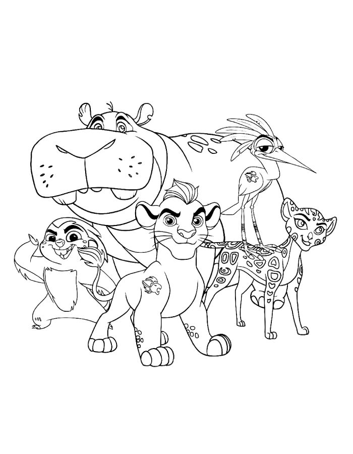 Lion Guard Coloring Pages Free Printable PDF 