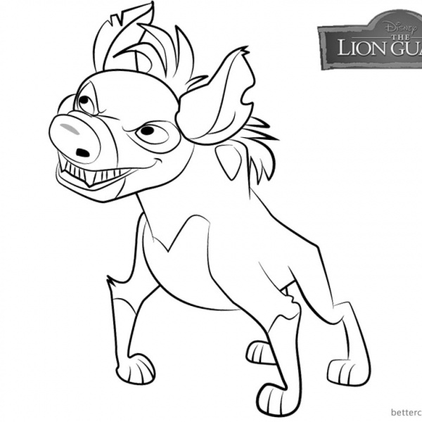 Lion Guard Coloring Pages Janja Free Printable Coloring Pages