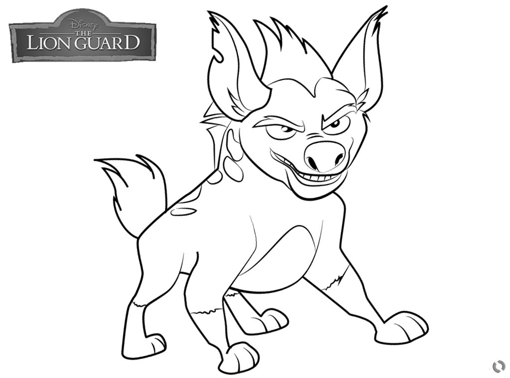 Lion Guard Coloring Pages Janja Free Printable Coloring Pages