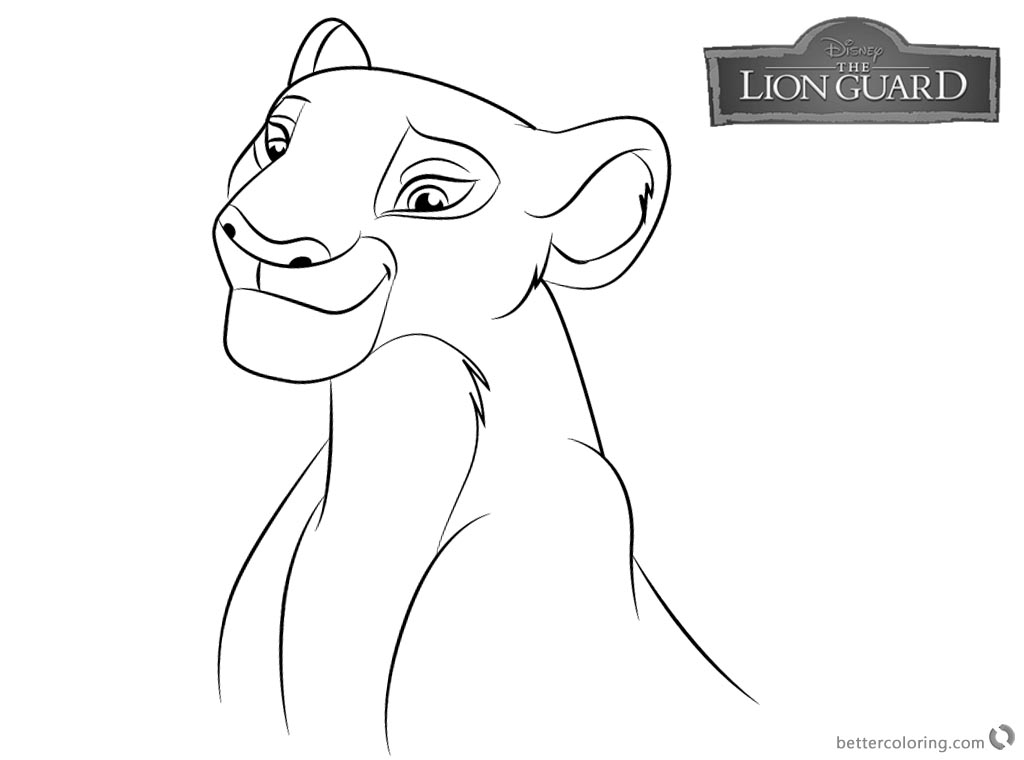 Lion Guard Coloring Pages Nala Free Printable Coloring Pages