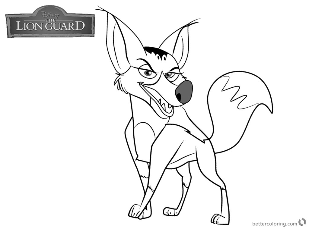 Lion Guard Coloring Pages Reirei Free Printable Coloring Pages