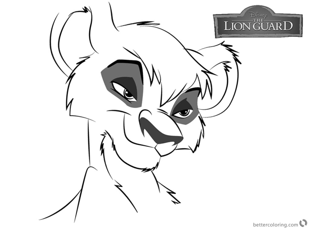 Lion Guard Coloring Pages Vitani Free Printable Coloring Pages