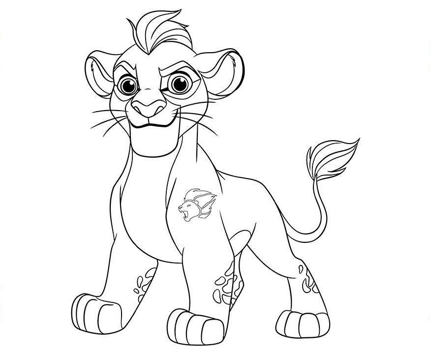 Lion Guard Kion And Kiara Coloring Pages Coloring Pages