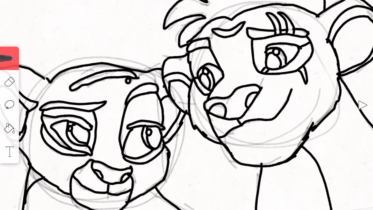 Lion Guard Kion And Rani Coloring Pages Coloring Pages