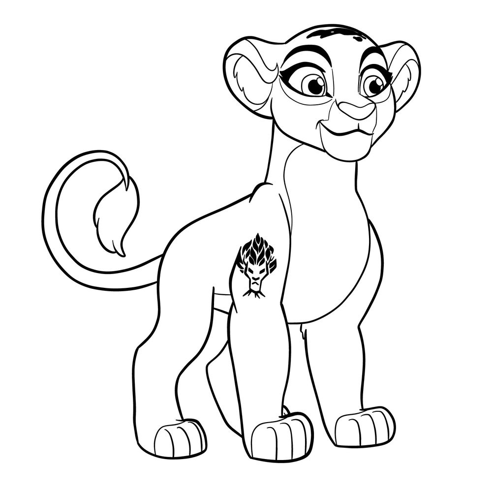 Lion Guard Kion And Rani Coloring Pages Coloring Pages