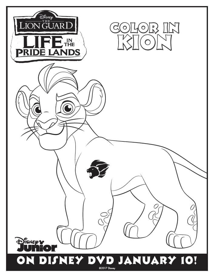lion guard coloring pages rani