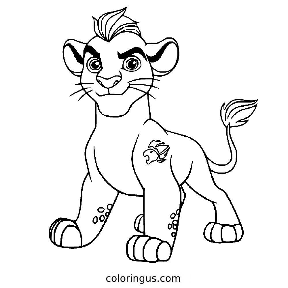 printable lion guard coloring pages
