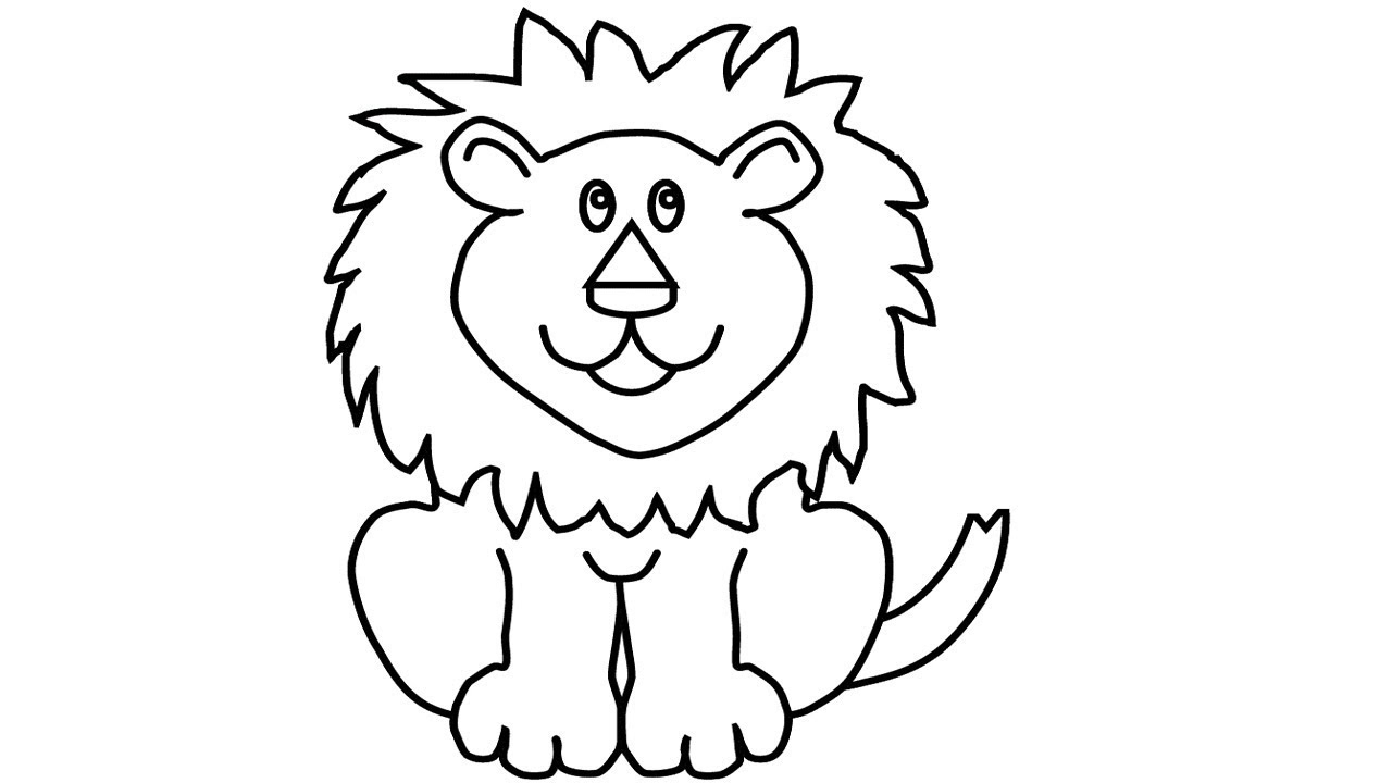 lion head coloring pages