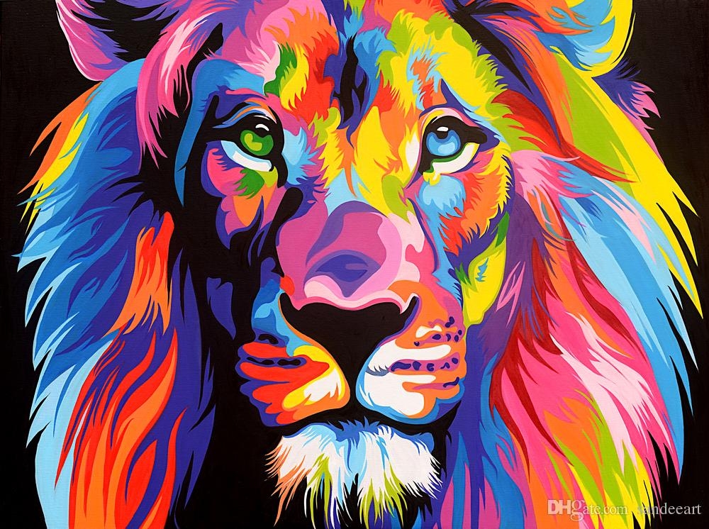 Lion Head Painting At PaintingValley Explore Collection Of Lion