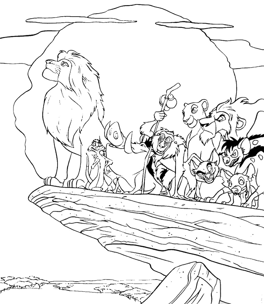 Lion King Characters Coloring Pages At GetColorings Free 