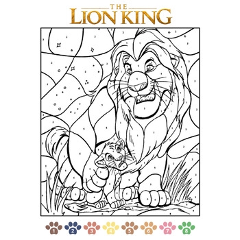 Lion King Color By Number For Kids By ZORPICO TPT