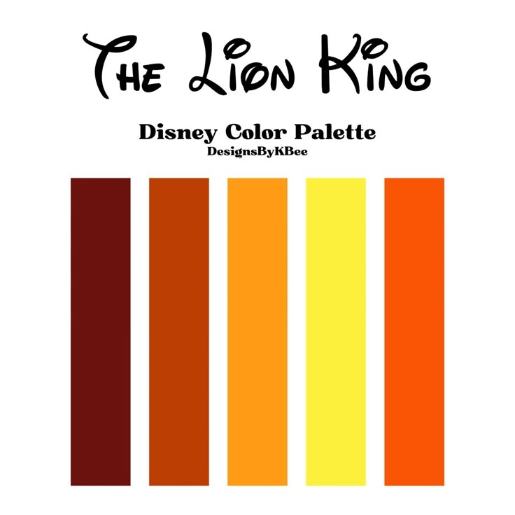 lion king color scheme