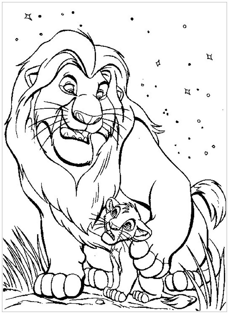 Lion King Coloring Book Coloring Pages