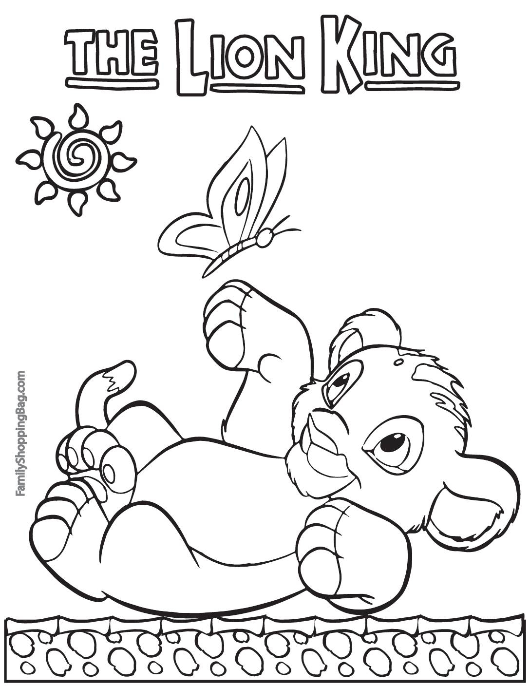 Lion King Coloring Page Lion King Coloring Pages Images And Photos Finder