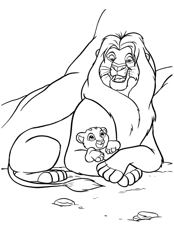 free lion king coloring pages