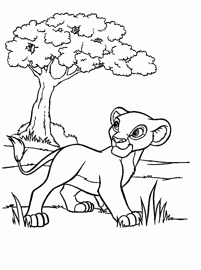 coloring pages lion king