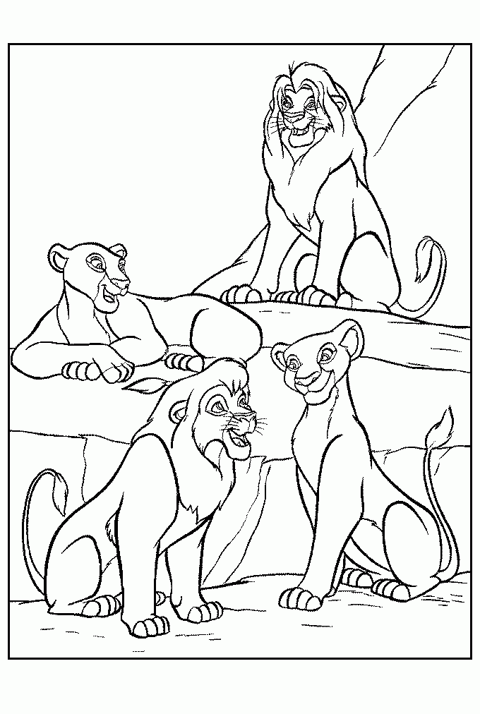 Lion King Coloring Pages Coloring Home