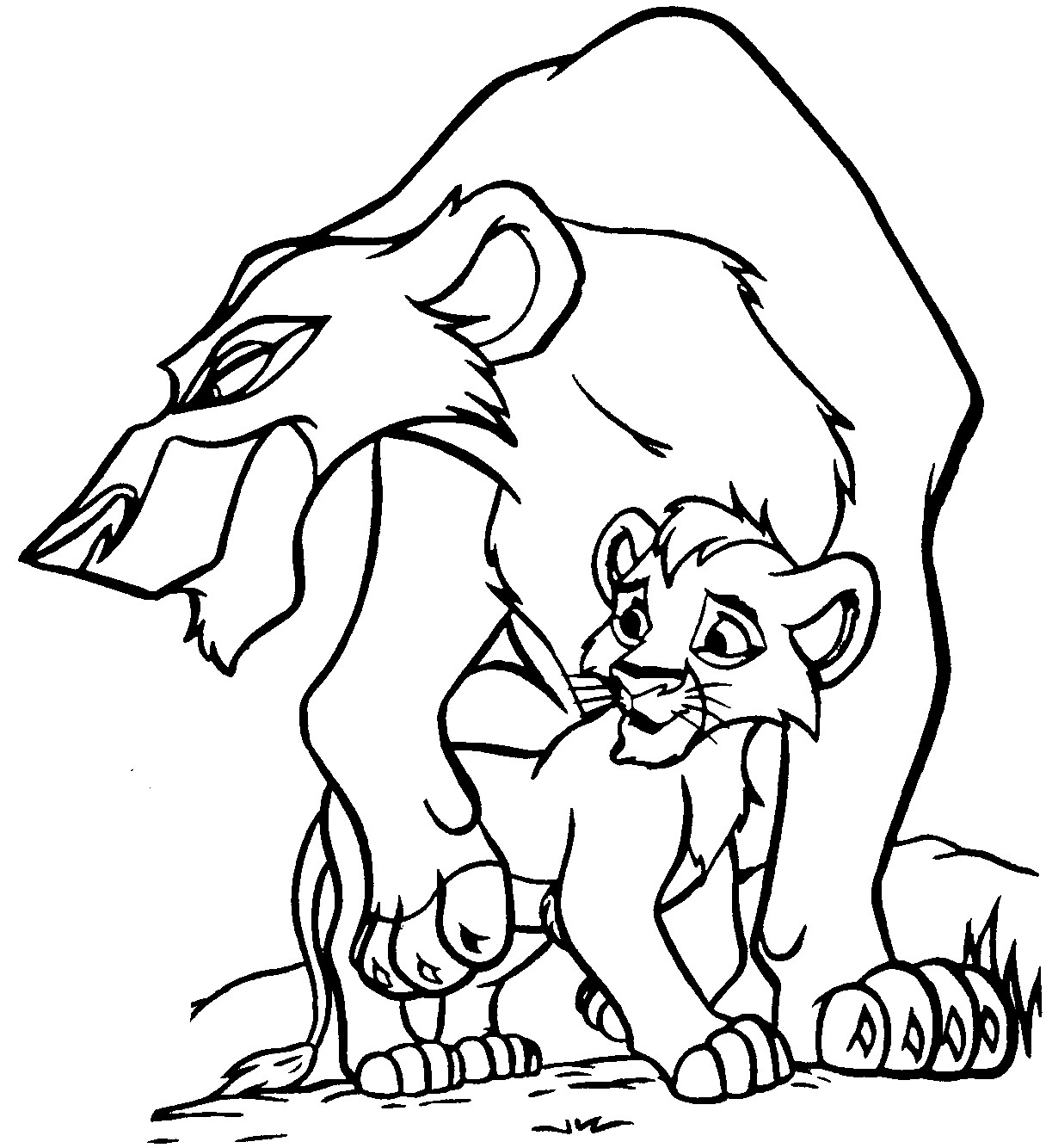 Lion King Coloring Pages Kovu At GetDrawings Free For Personal 