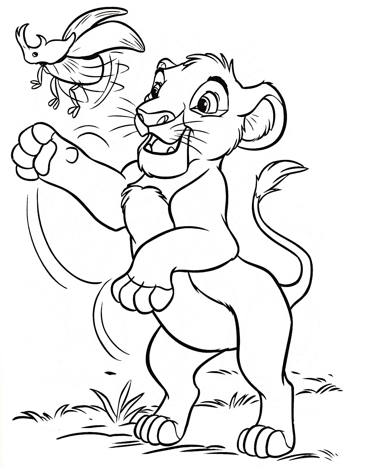 coloring lion king