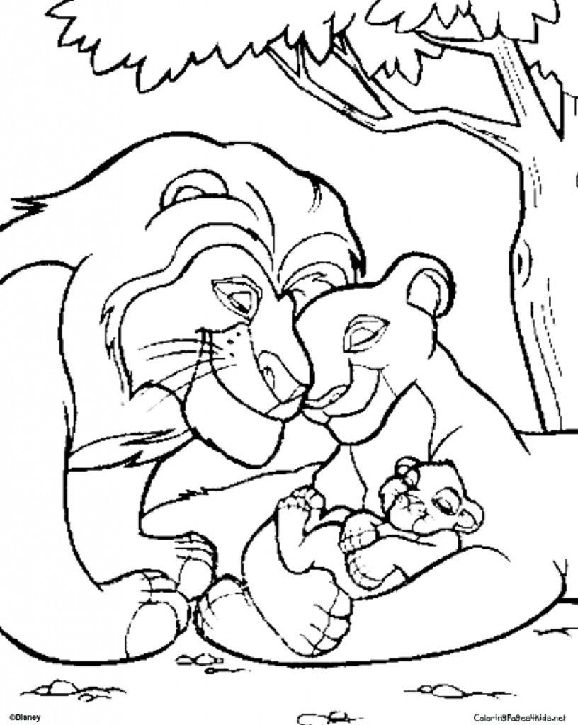nala lion king coloring pages