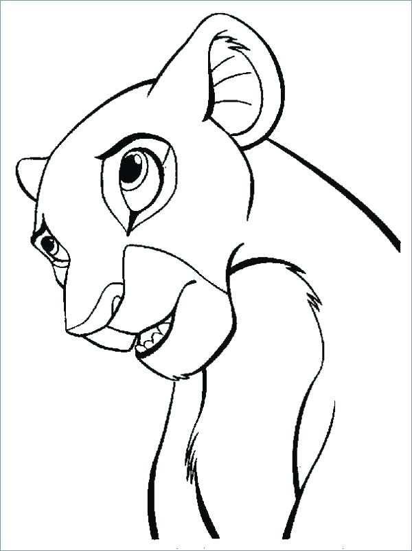 lion king nala and simba coloring pages