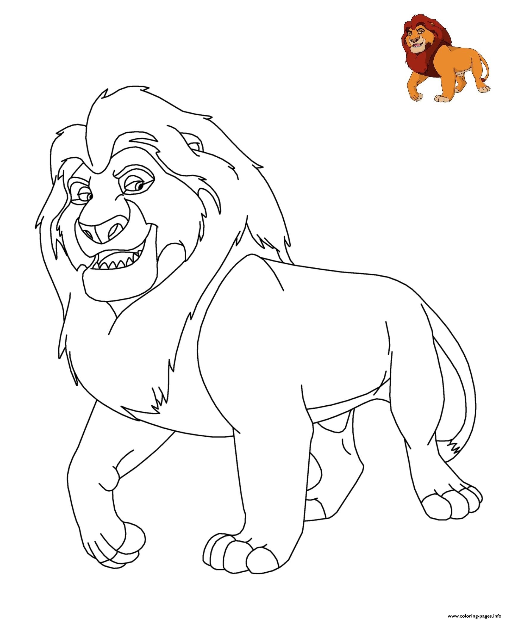 lion king disney coloring pages