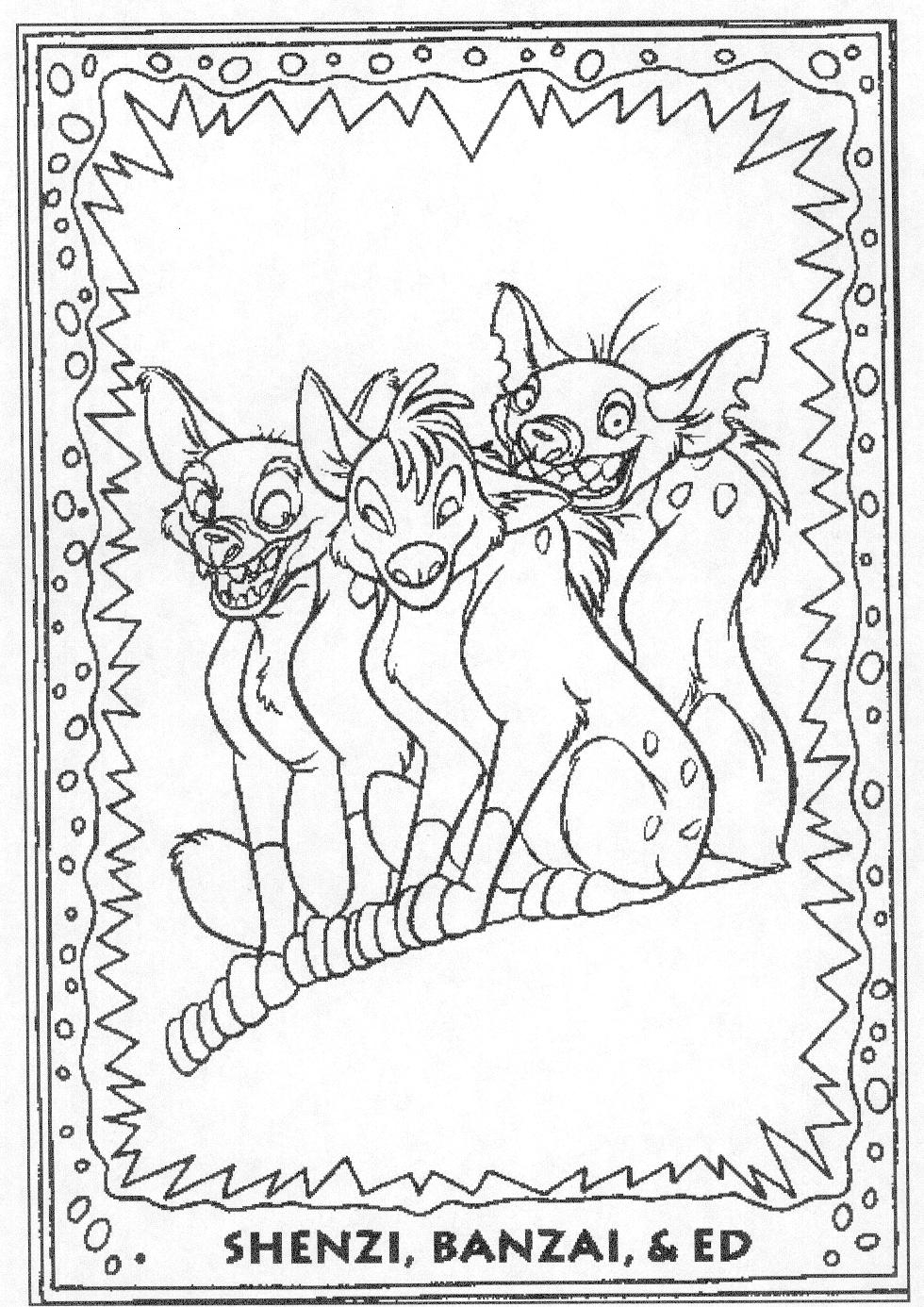Lion King Hyena Coloring Pages At GetDrawings Free Download