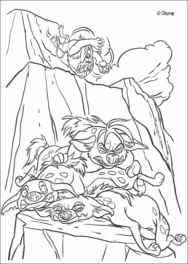 lion king hyena coloring pages