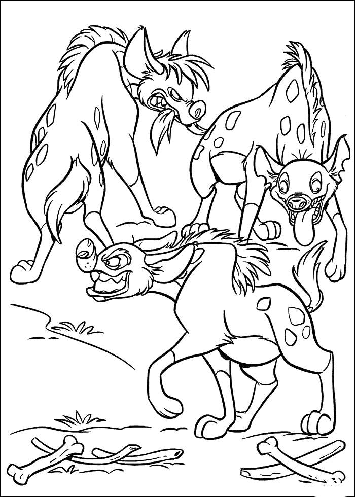 Lion King Hyenas Coloring Page Printable Coloring Pages FREE