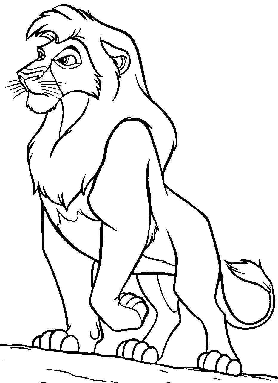 Lion King Kovu Coloring Pages Coloring Pages