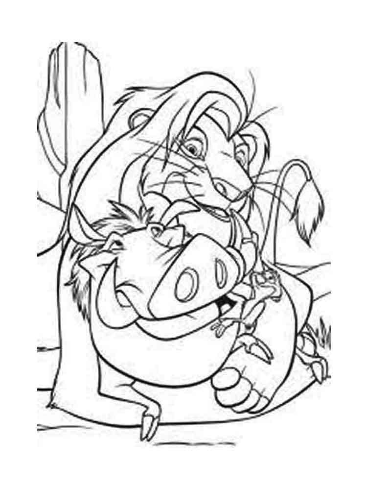 Lion King Pride Rock Coloring Page