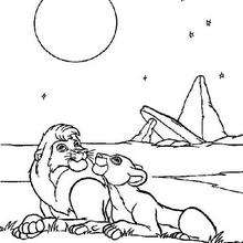 lion king pride rock coloring pages