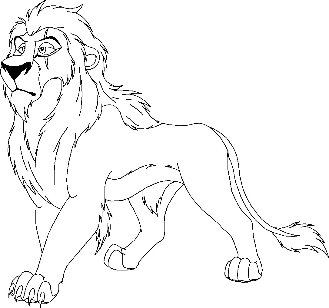 lion king coloring pages scar