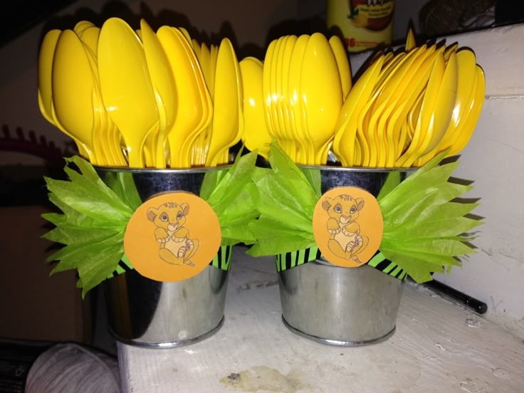 Lion King Spoon Holder Containers Tins From Dollar Store Card Stock In 