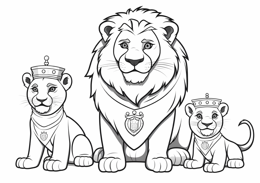 Lion King With Cubs Coloring Pages 100 Free Coloring Pages