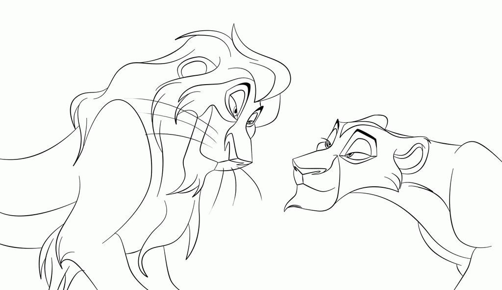 Lion King Zira Coloring Pages Coloring Home